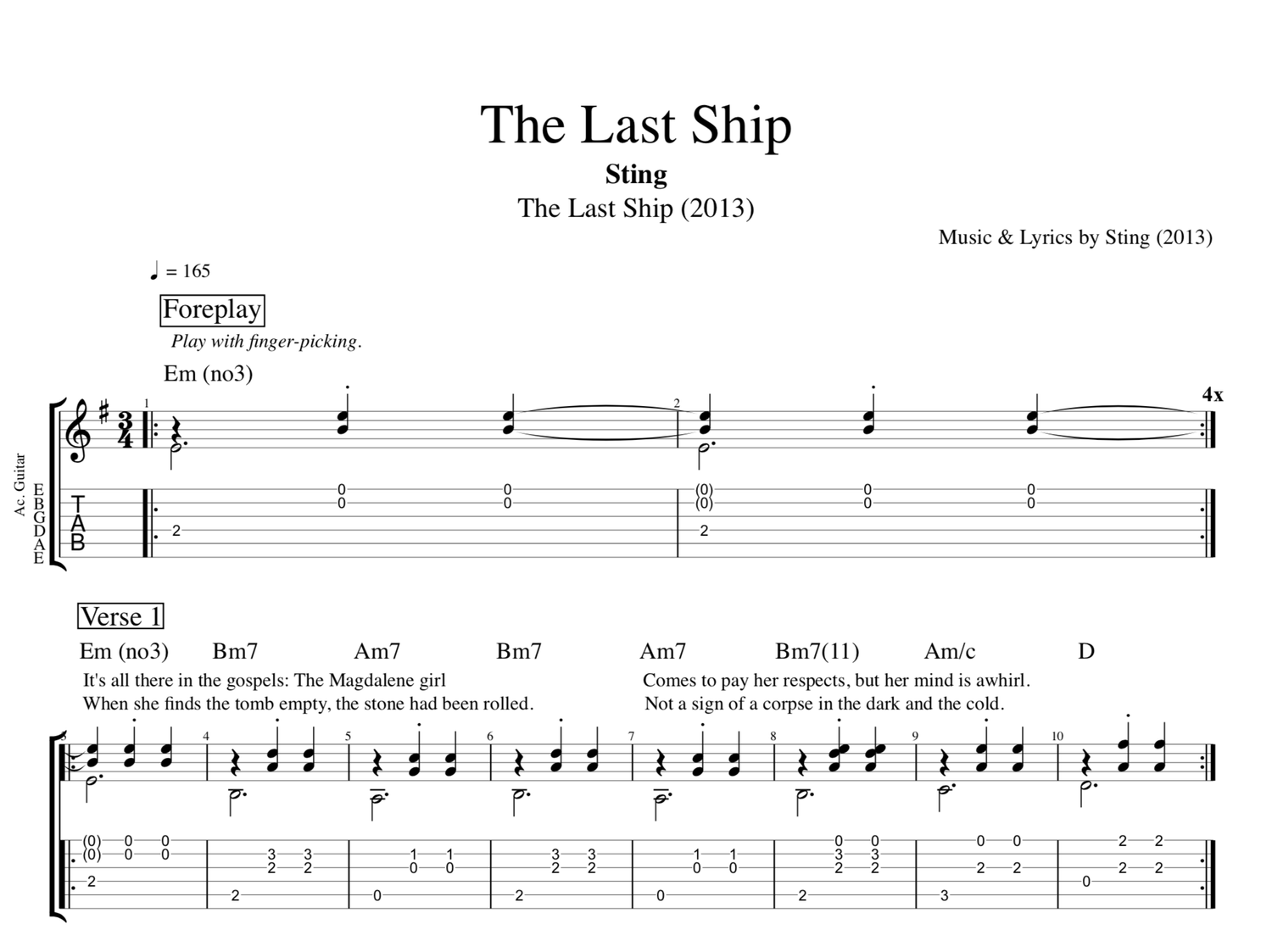 Play Like The Greats .com — Sting